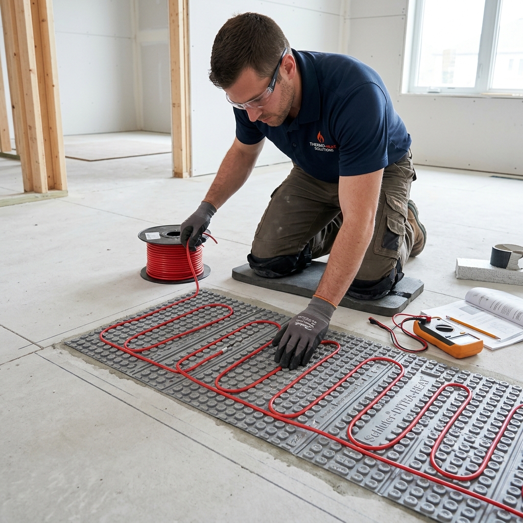 Монтаж теплого пола